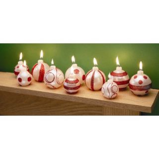 Biedermann and Sons Ornament Ball Candles (Set of 10)
