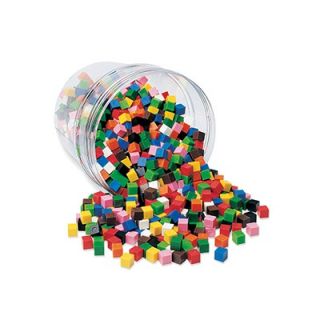 Learning Resources Centimeter Cubes 1000 pk 10 Colors