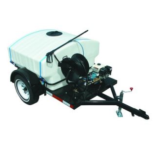  Gas Trailer Mounted Pressure Washer with 14 HP Hatz Diesel Engine