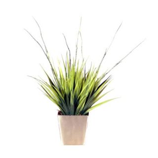Vickerman Floral 12 Artificial Potted Grass in Green