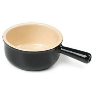 Le Creuset 16 Ounce French Onion Soup Bowl in Black Onyx   PG1175