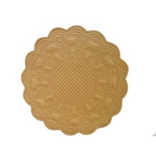Couleur Nature Sonia Yellow 16 inch Round Placemat (Set of 6)   BSO