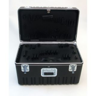  Case with Wheels and Telescoping Handle in Black 17 x 27.25 x 15.25