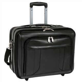 McKlein USA R Series LaSalle Leather 17 Wheeled Laptop Briefcase in