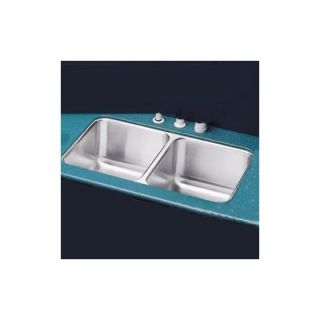 Elkay 16x31 Double Bowl Undermount Stainless Steel Kitchen Sink with