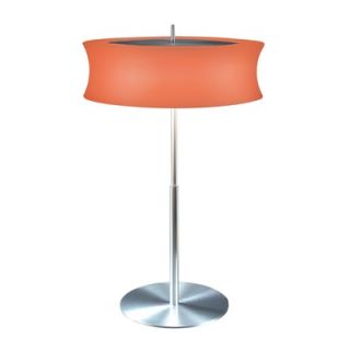 Sonneman Lightweights 16 Two Light Table Lamp with Orange Spandex