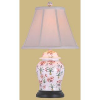 Oriental Furniture 20 Porcelain Floral Jar Lamp   LMP LPDWBH0810W