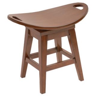 Carolina Accents Thoroughbred 20 Backless Swivel Stool in Cherry