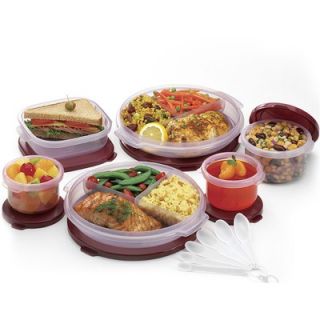 SuperSeal 20 Piece Food Saver Set in Cranberry