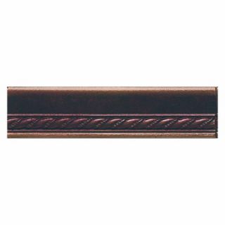 Daltile Ion Metals 1 1/2 x 6 Chair Rail Accent in Oil Rubbed Bronze