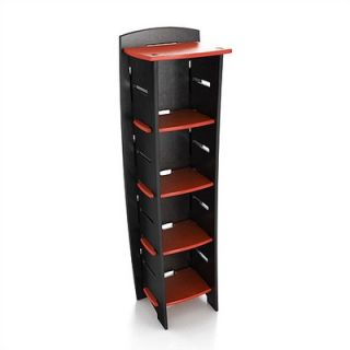 Legare Furniture Select Kids Series 59 Tall Bookcase in Red / Black