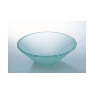 Ronbow 5.5 x 16.5 Artistic Glass Vessel Sink with Tempered Glass