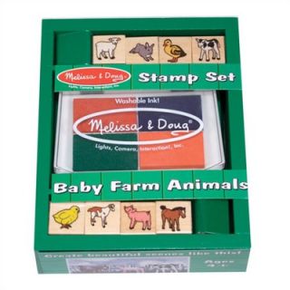 Melissa and Doug Baby Farm Animals Stamp Set Arts & Crafts Kit