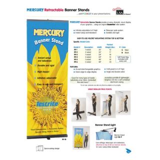 Testrite Mercury Retractable Banner Stand (2 sided)