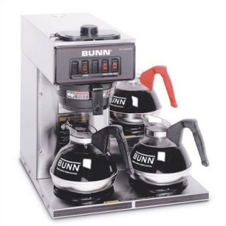 Bunn VP17 3 Pourover Coffee Maker in Stainless Steel (Three Lower