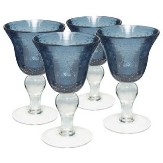 Artland Iris Wine Glass in Slate Blue (Set of 4)