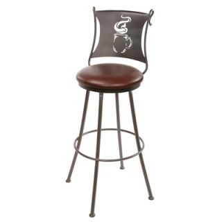 Stone Country Ironworks Coffee Cup 25 Swivel Counter Height Barstool