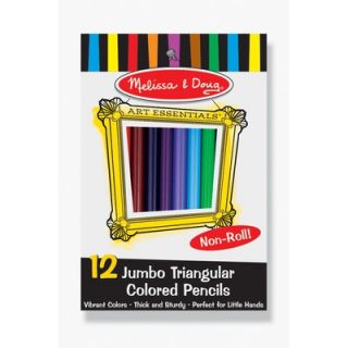 Melissa and Doug Jumbo Triangular Colored Pencils (Set of 12)   4119