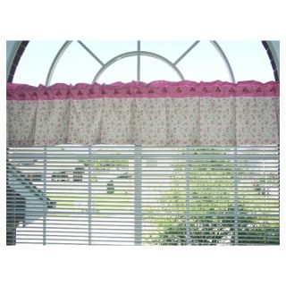 Summer Garden Valance in Pink and Green