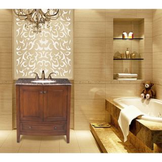 Stufurhome 32 Single Bathroom Vanity in Dark Wood