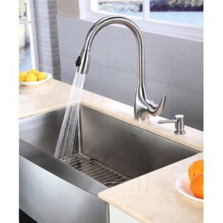  33 Kitchen Sink with Faucet and Soap Dispenser   KHF200 33 KPF2170
