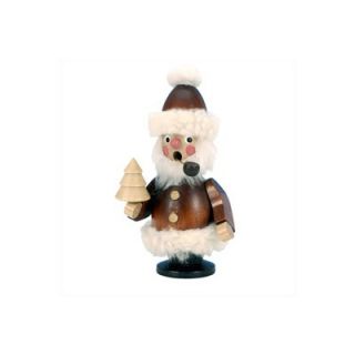  Ulbricht Natural Wood Santa with Pipe Incense Burner   35   780