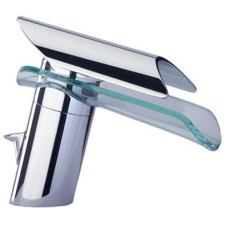 LaToscana Morgana Single Hole Waterfall Bathroom Faucet Less Handles