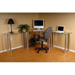  And Office Corner Computer Desk with 42 Modular Extension