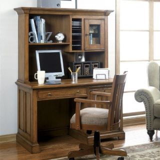 Riverside Furniture Woodlands Oak 50 W Computer Desk with Optional