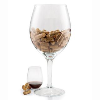 Wine Enthusiast Companies Oversized Wine Glass Cork Holder   193 22