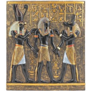 Design Toscano Rameses I Between Horus and Anubis Wall Frieze in Faux