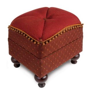 Mega Home Queen Anne Style Wood Footstool with Storage   H 51 WH