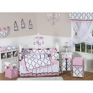 Sweet Jojo Designs Pink, Black and White Princess Wallpaper Border