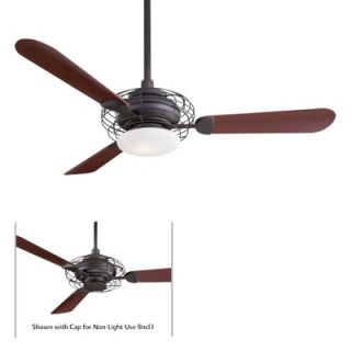 Minka Aire 52 Acero Retro 3 Blade Ceiling Fan   F601 BS/BN
