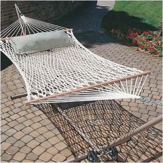 Algoma 58 x 82 Double Cotton Rope Hammock Package   4961C/4780