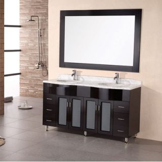 Design Element Belini Tustin 61 Double Sink Vanity Set