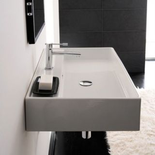  Teorema R 60 Wall Mounted Bathroom Sink in White   Art. 8031/R 60