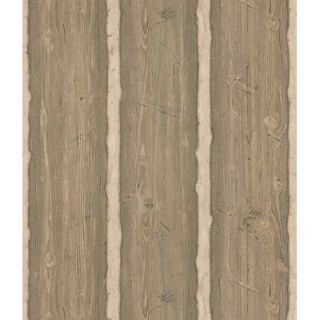 Northwoods Ultra Rustic Firewood Stripe Wallpaper   145 41380