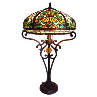  Tiffany Style Victorian Table Lamp with 66 Cabochons   CH16A183TL