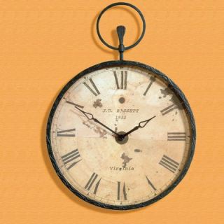Bassett Mirror Antique Bronze Pocket Watch Wall Clock   m2310