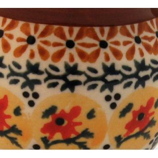 Polish Pottery 8 oz Urn Shaped Mug   Pattern DU70   912 DU70