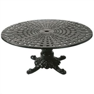 Windham Castings Round Woven Top Conversation Dining Table with