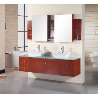 Design Element Portland 72 Double Sink Vanity Set