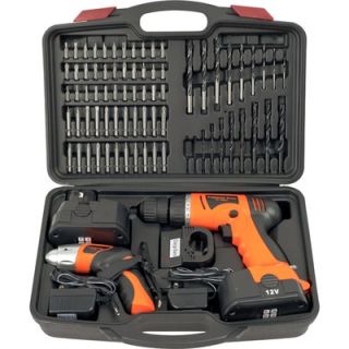 Trademark Global 74 Piece Combo Cordless Drill and Driver   75 10601