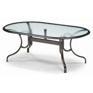Telescope Casual 75 Oval Glass Top Dining Height Table