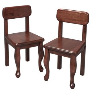 Gift Mark Cherry Queen Anne Chairs Set of Two