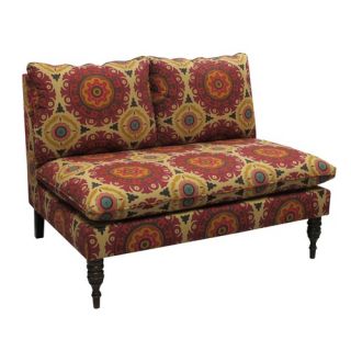 Skyline Furniture Roll Arm Chaise in Athens Smoke   6606ATHNSSMK