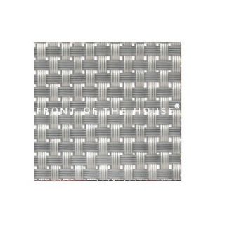 Front Of The House Metroweave 16 X 12 Basketweave Placemat in Pewter