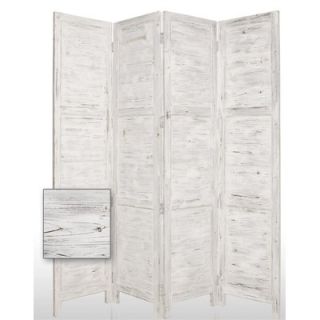 Screen Gems 84 Nantucket Painted Room Divider in White   SG 53