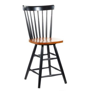 Home Styles 24 Counter Stool in Black and Cottage Oak   5635 88